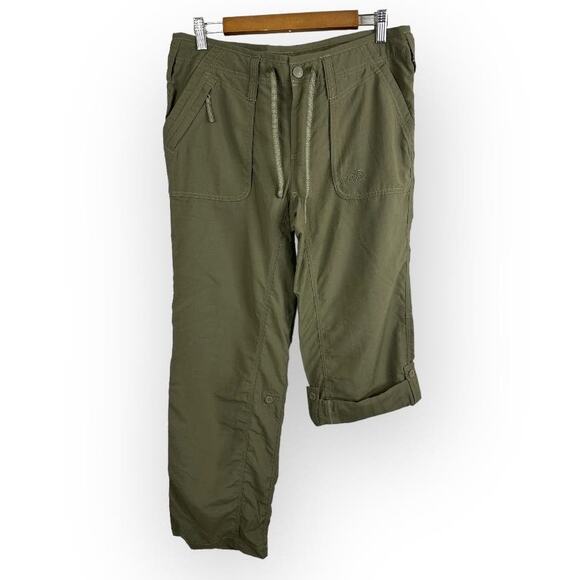 The North Face Womens size 10 Alam Nylon Convertible Hiking Pants green - Picture 1 of 12